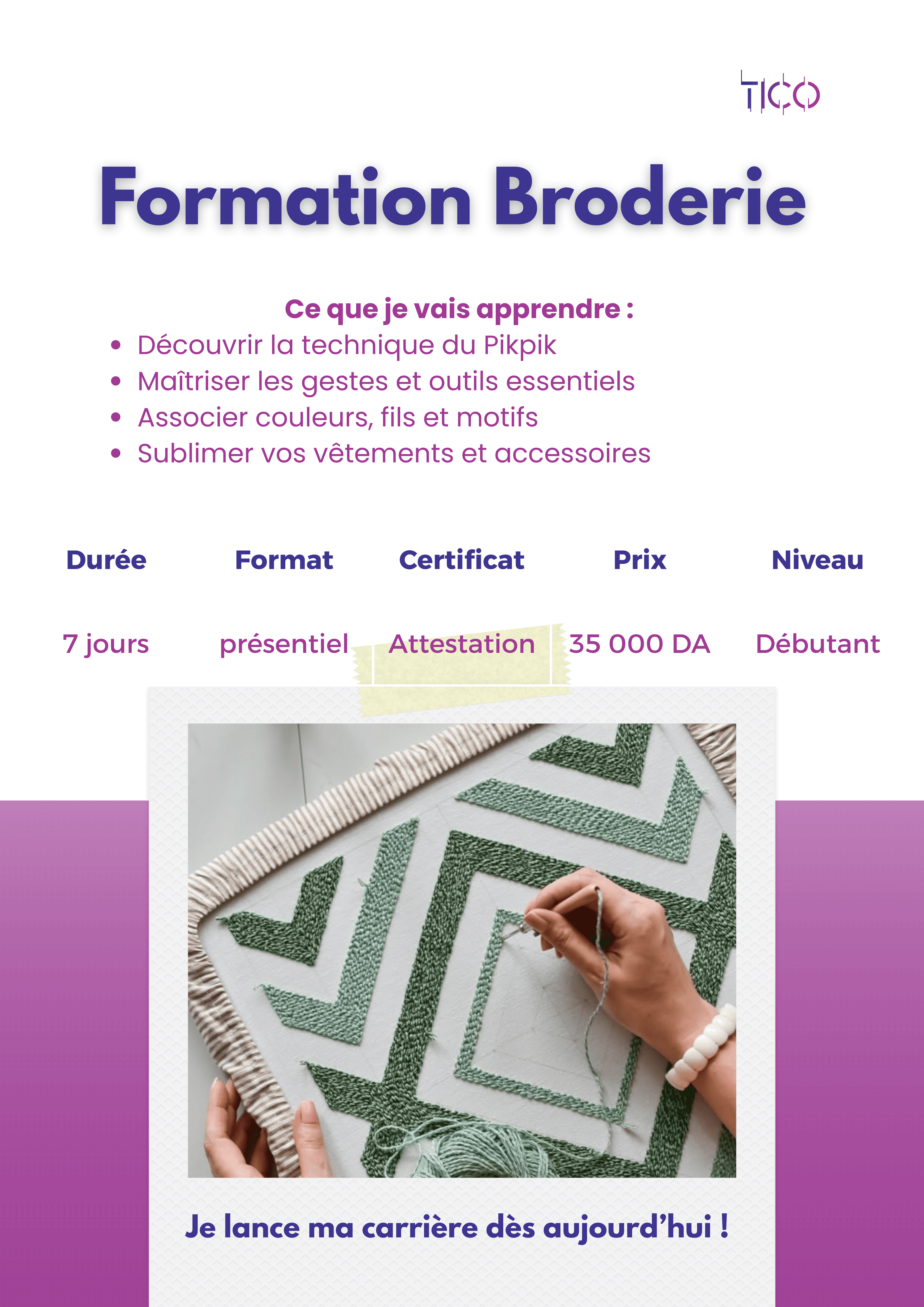 Formation Broderie